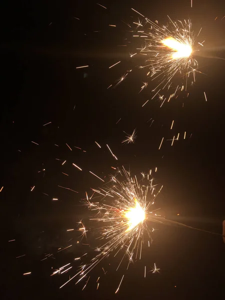 Galletas Fuego Durante Las Celebraciones Diwali India — Foto de Stock