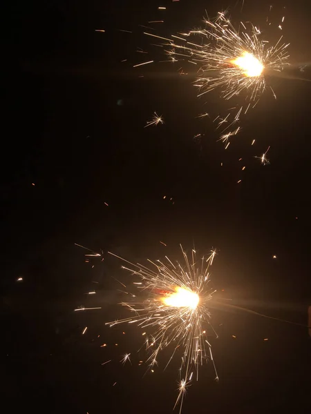 Tűz Keksz Során Diwali Ünnep Indiában Jogdíjmentes Stock Fotók