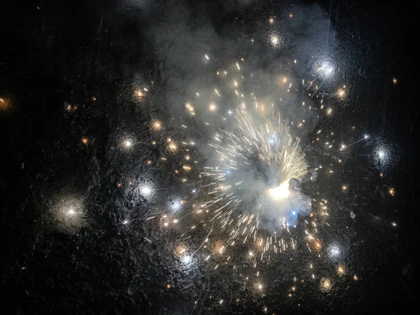Galletas Fuego Durante Las Celebraciones Diwali India Imagen de stock