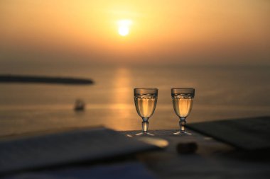 Santorini Yunanistan seyahat deniz