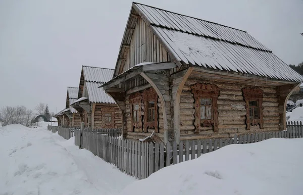 Χειμώνας Δάσος Ρωσία Σιβηρία — Φωτογραφία Αρχείου