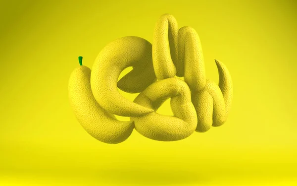 3D render limon yazı