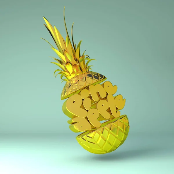 3D ananas yazı oluşturma