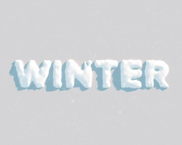 Render Winter Belettering — Stockfoto