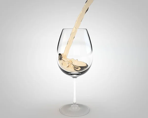 Illustration Ett Glas Vin — Stockfoto
