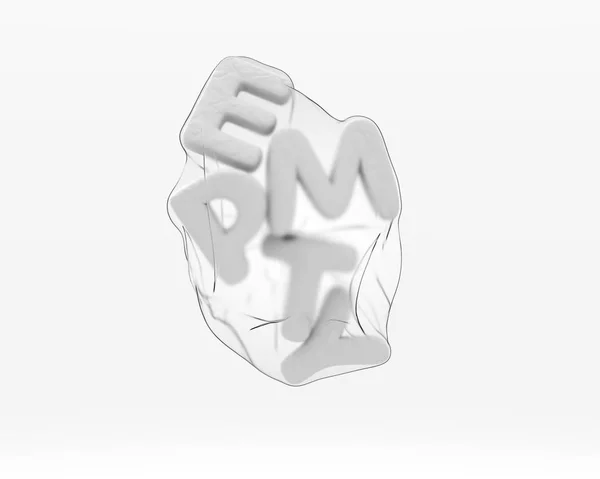 Boş paket. 3D çizim