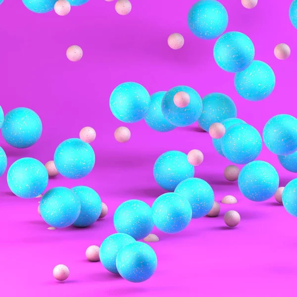 Geometrik basit şekiller. 3d illüstrasyon.