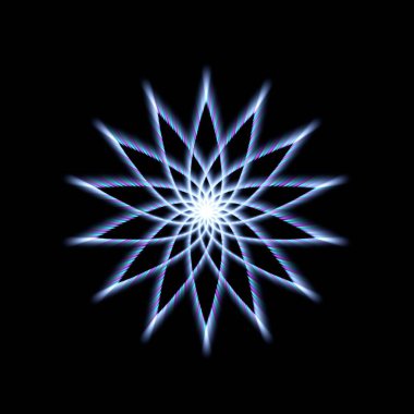 Parlayan bir süs arka plan. 3d 