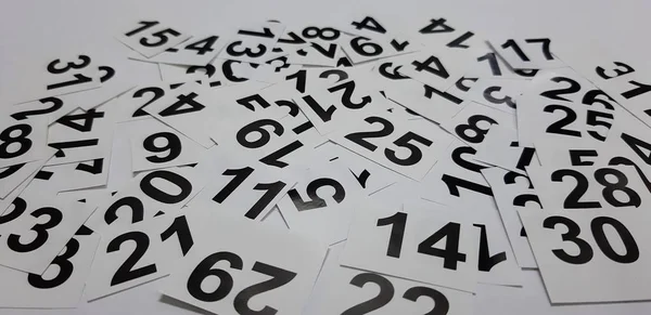Arabic numerals in black — Stock Photo, Image