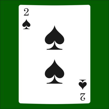 Üç maça. İskambil simgeleri kartı takım elbise simge vektör, vektör