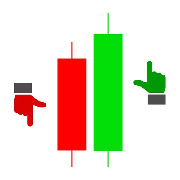 График Торговли Свечами Анализа Торговли Валютном Фондовом Рынках Forex Рынок — стоковый вектор