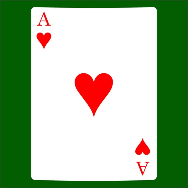 Corazones Tarjeta Traje Icono Vector Jugando Cartas Símbolos Vector — Archivo Imágenes Vectoriales