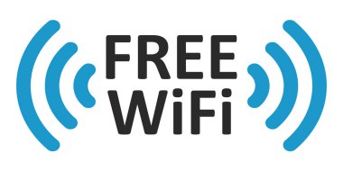 Ücretsiz Wi-Fi logosu bölge vektör