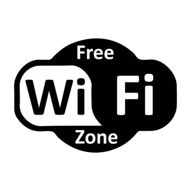 WiFi logo bölge hisse senedi vektör