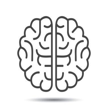 İnsan beyni Icon - hisse senedi vektör