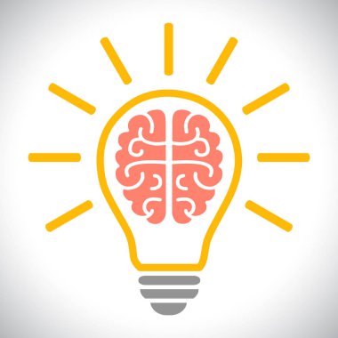 Fikir, yaratıcı kavramı - vektör