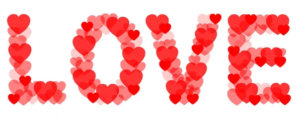 Amour Avec Les Cœurs Vecteur Stock — Image vectorielle