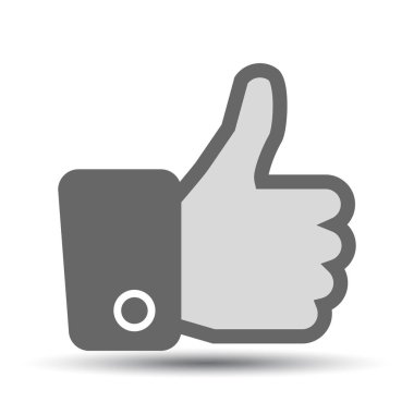 Kadar ben gibi başparmak, Evet vektör Stok