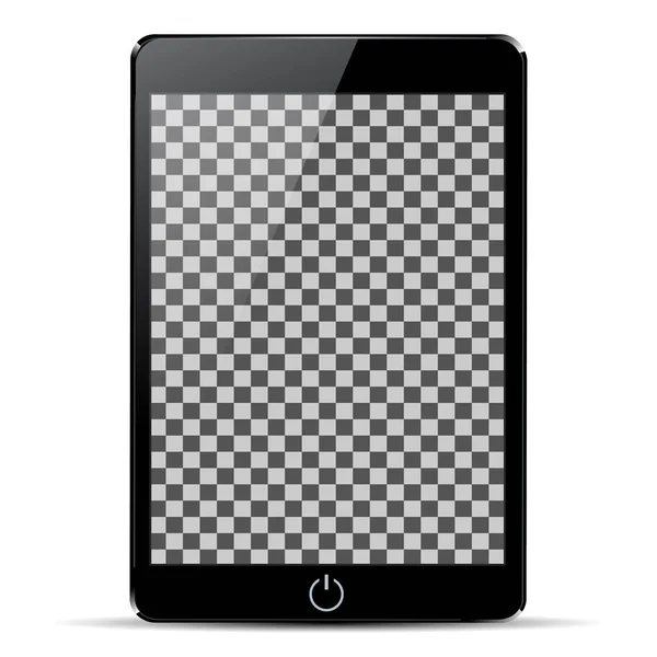 Schwarzes Tablet Mit Knopf Aktienvektor Vektorgrafiken