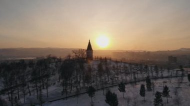 Krasnoyarsk, Rusya Federasyonu - 20 Ocak, 2019: Paraskeva Pyatnitsa şapeldir bir Rus Ortodoks kilise, Krasnoyarsk, Rusya.