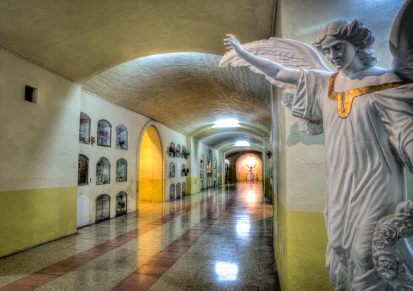 Underground Crypts Sculptures Sarcophagi Cathedral Cuenca Ecuador — Stock Photo, Image