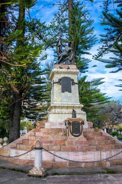 Monumento Alla Scultura Dell Eroe Nazionale Ecuadoriano Abdon Calderon Nella — Foto Stock