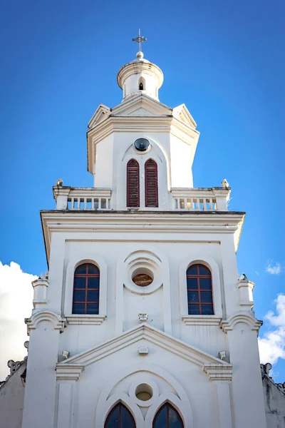 Vooraanzicht Kerk Het Gebied Mirador Del Turi Turi Lookout Oude — Stockfoto