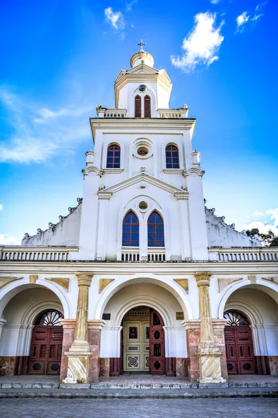 Vista Frontale Della Chiesa Nella Zona Mirador Del Turi Turi — Foto Stock