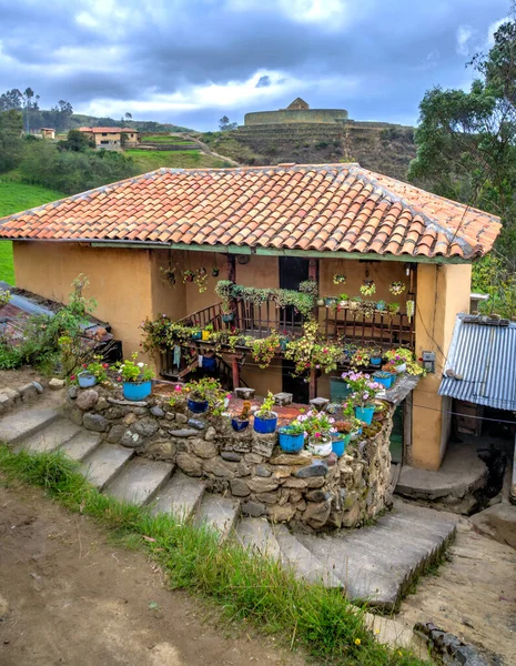 Ingapirca Provincia Azuay Ecuador Noviembre 2013 Casa Medio Cordillera Los — Foto de Stock