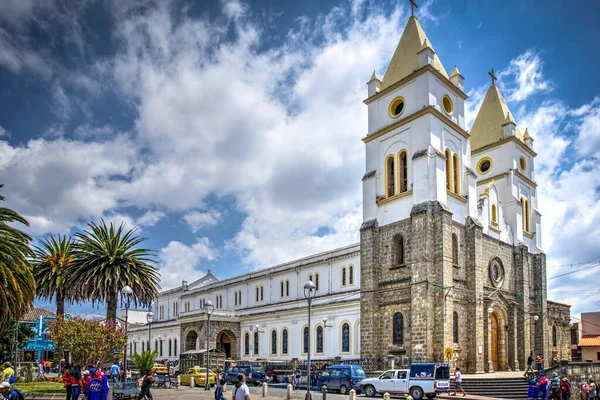 Guaranda Provincie Bolívar Ekvádor Listopad 2013 Guarandská Katedrála Slunečného Zamračeného — Stock fotografie