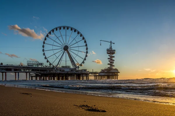 Ruské Kolo Molu Scheveningen Haag Nizozemsko — Stock fotografie