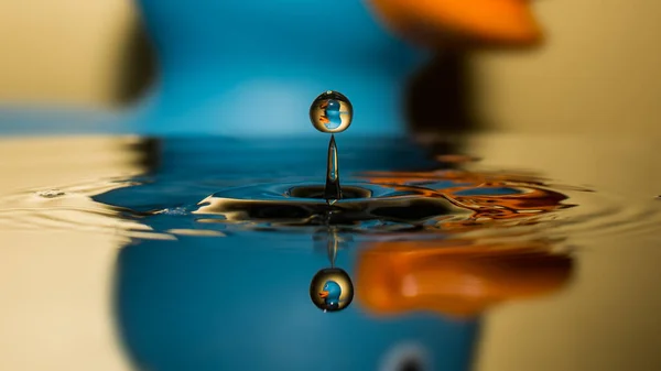 Caught in a drop, full size photo, panorama photo