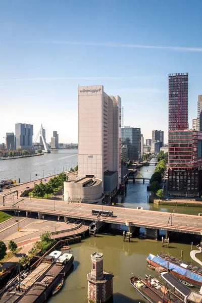 Вид Воздуха Архитектуру Европейского Города Нидерландах — стоковое фото