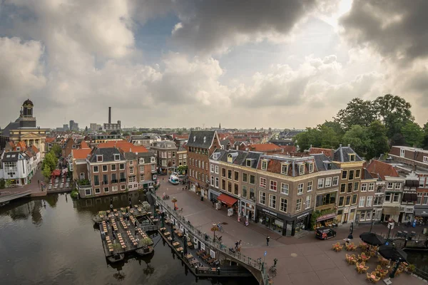 荷兰欧洲城市建筑鸟图 — 图库照片