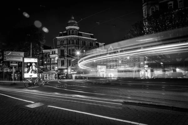 Amsterdam Ocak 2019 Amsterdam Hollanda Kanalın Panorama Vew Nehir Amstel — Stok fotoğraf