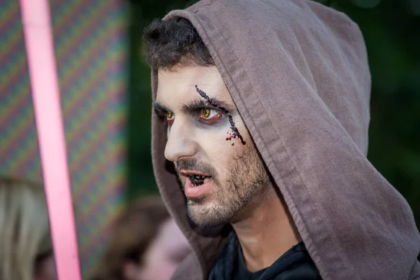 Biddinghuizen Flevoland Holanda Outubro 2017 Tema Noite Medo Halloween Parque — Fotografia de Stock