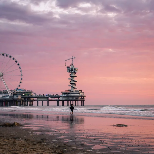 Ruské Kolo Molu Scheveningen Haag Nizozemsko — Stock fotografie