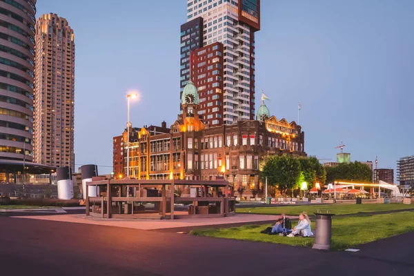 2019 Únor Rotterdam City Plaats Rotterdam Holland Amerika Lijn Summer — Stock fotografie