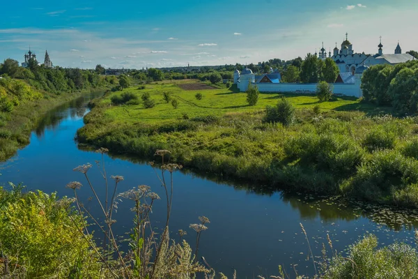 Old Monastery River Bank — Stock Photo, Image