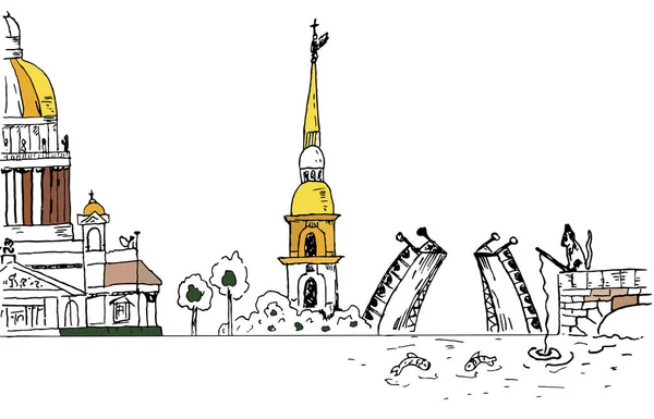 Stad Van Petersburg Haar Voornaamste Kenmerken Attracties — Stockfoto