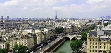 Paris'ten Notre Dame de Paris görünümünü