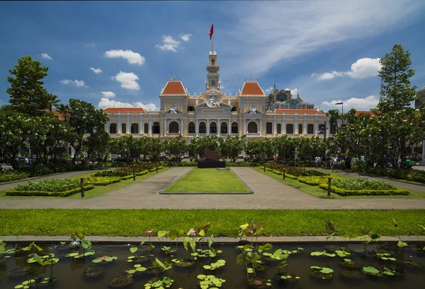 Chi Minh Und Gebäude Des Volkskomitees Chi Minh Stadt Vietnam — Stockfoto