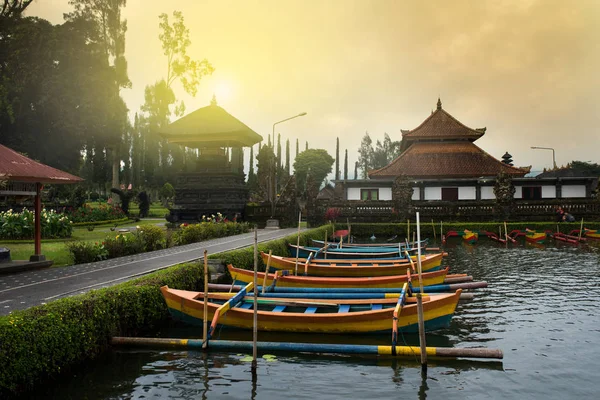 Pura Ulan Danu Bratan Temple Templo Hindu Bali Island Indonésia — Fotografia de Stock