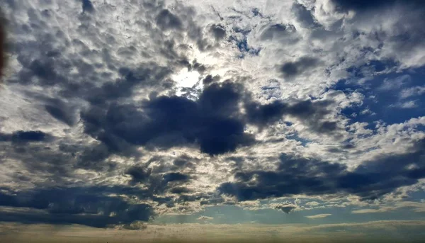 Solen Var Gömd Bakom Molnen — Stockfoto