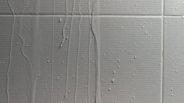 Wasser Tropft Auf Wand — Stockvideo