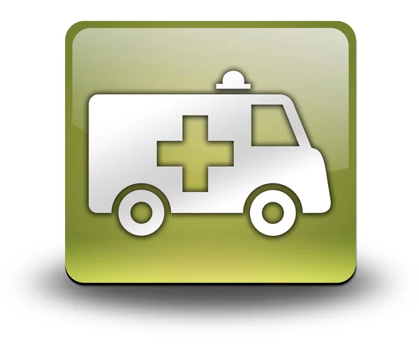 Icon Button Pictogram Ambulance Symbol — Stock Photo, Image