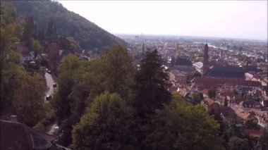 Heidelberg, Almanya (tarihi kent havadan görünümü)