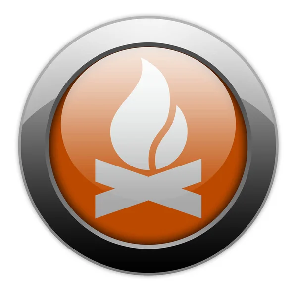 Icon Button Pictogram Campfire — 스톡 사진