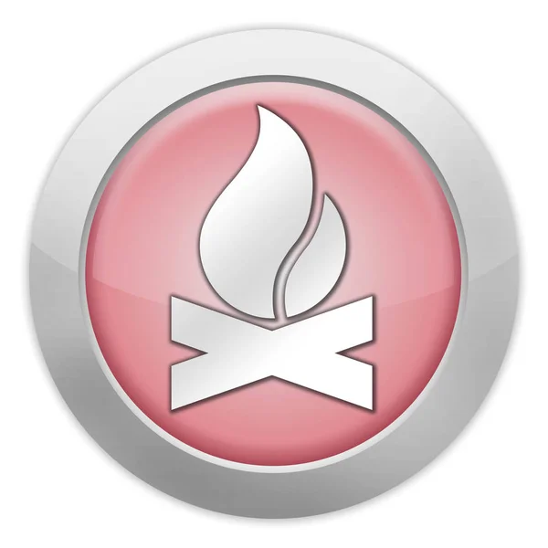 Icon Button Pictogram Campfire — 스톡 사진