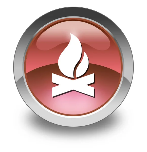 Icon Button Pictogram Campfire — 스톡 사진